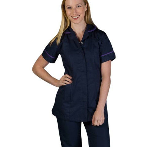 Navy/Purple Trim