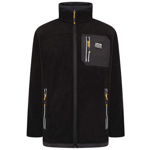 JCB Trade Fleece Full Zip in Black