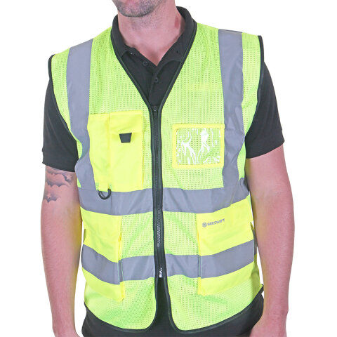 Beeswift Hi-Vis Executive Mesh Waistcoat
