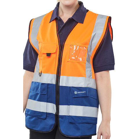 Beeswift Hi-Vis Two Tone Executive Waistcoat (Class 1)
