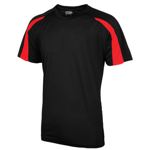 AWDis Kids Contrast Just Cool Wicking T-Shirt