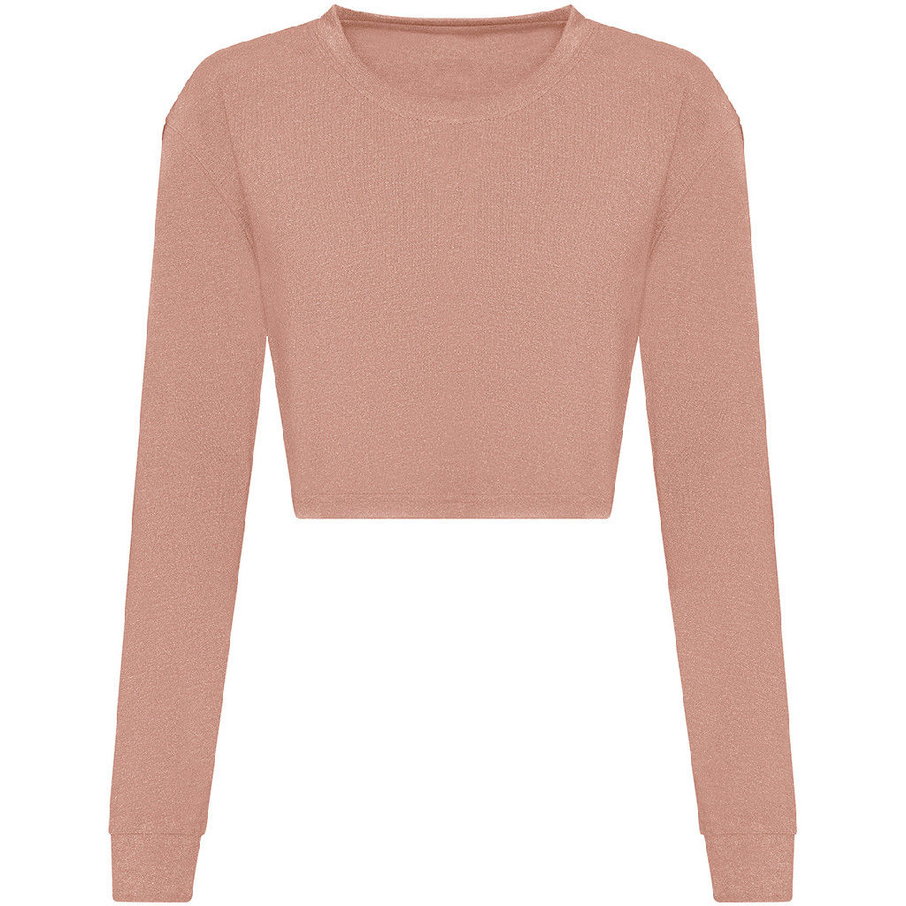 Awdis Just T'S Women's Long Sleeve Cropped Tee