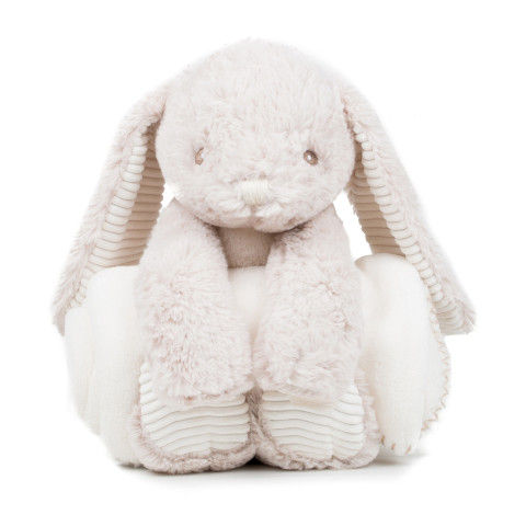Mumbles Rabbit Blanket Toy in Cream