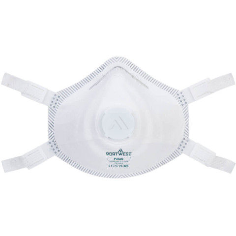 Portwest FFP3 Premium Dolomite Respirator (Pack of 5) in White