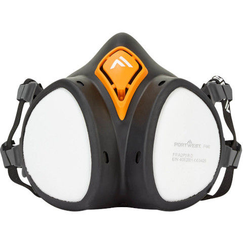 Portwest A2P3 Ready to use Half Mask in Black