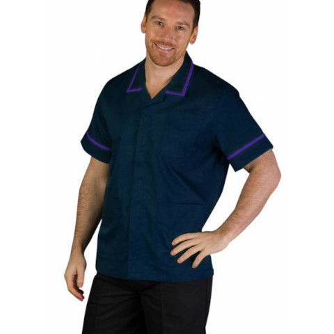Navy/Purple Trim