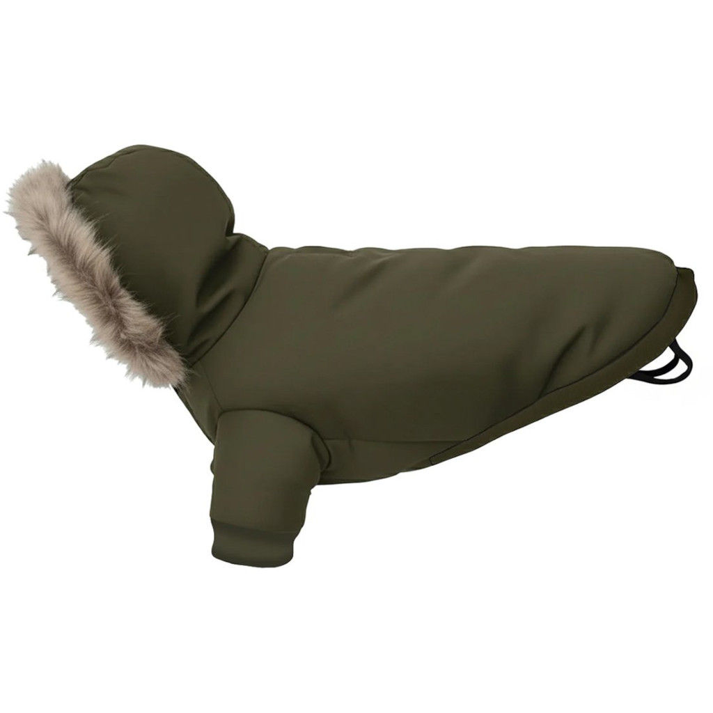Portman & Pooch Dog's Parka Jacket in Khaki