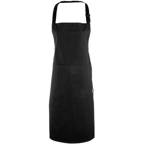 Premier Cotton Bib Apron, Organic And Fairtrade Certified in Black