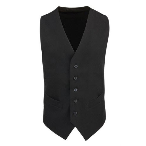 Premier Lined Waistcoat in Black