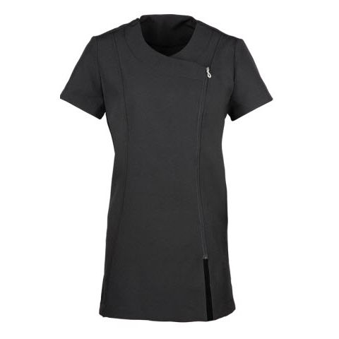 Premier Ladies Camellia Short Sleeve Tunic in Black