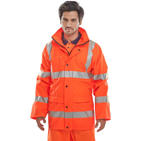 Beeswift Hi-Vis Orange PU Jacket