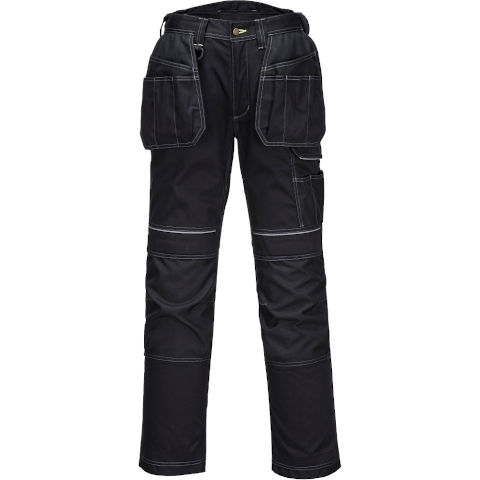 Portwest PW3 Stretch Holster Work Trouser in Black