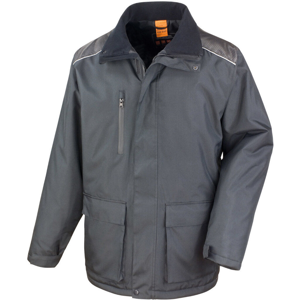 Result Work-Guard Vostex Long Coat in Black