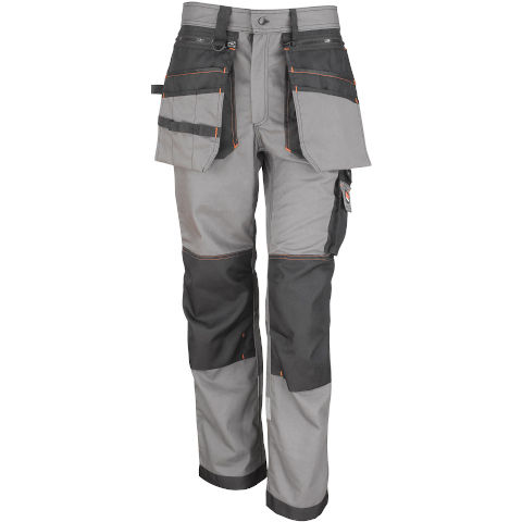 Result Work-Guard X-Over Holster Trousers in Grey/Black