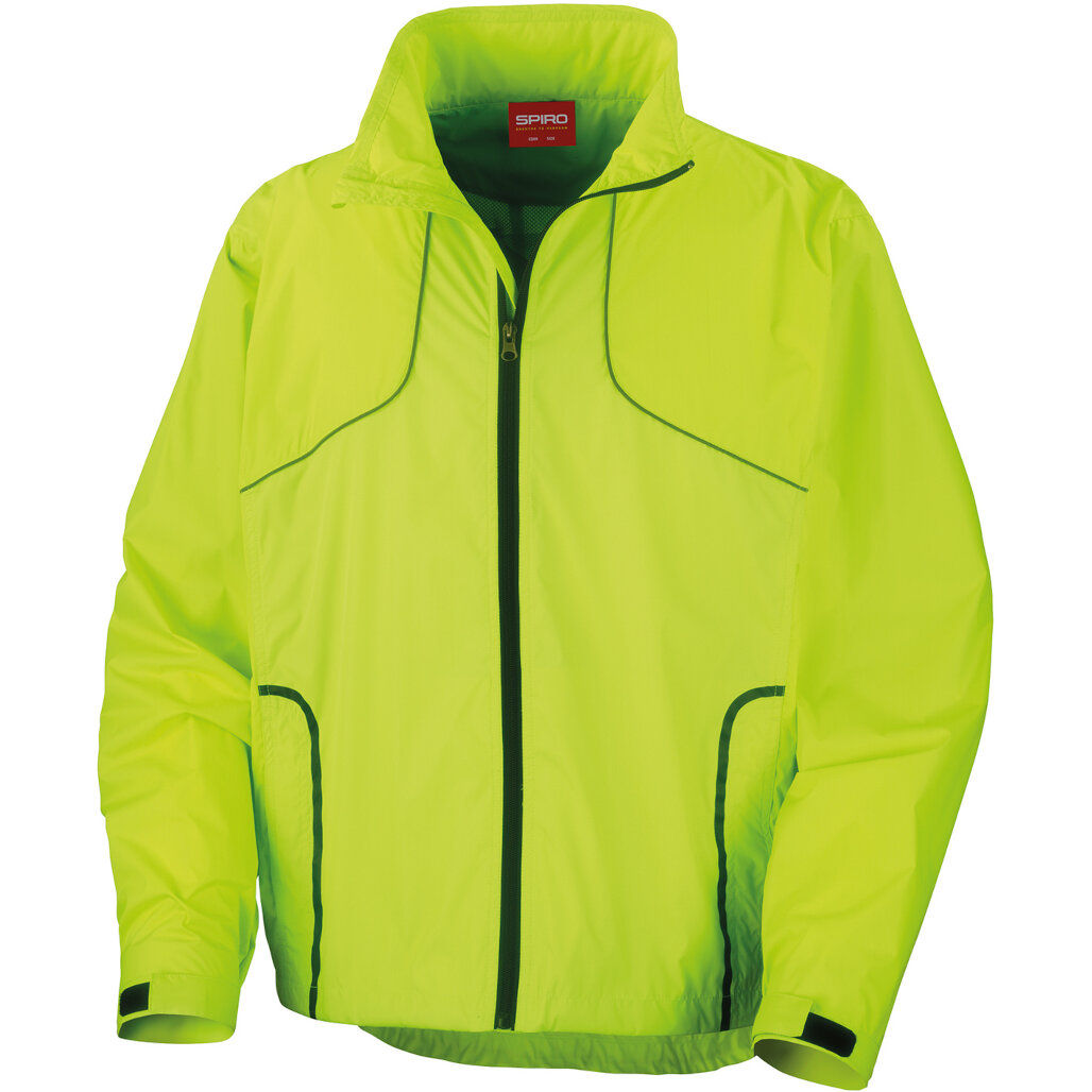 Spiro Spiro Crosslite Trail And Track Jacket in Neon Lime