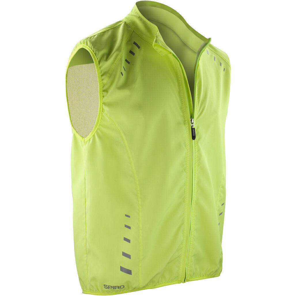 Spiro Bikewear Crosslite Gilet in Neon Lime