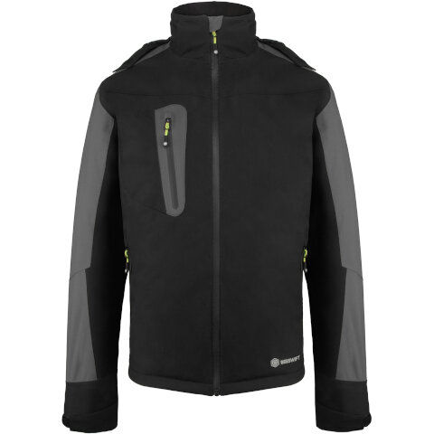 Beeswift Padded Rain  Jacket in Black/Grey