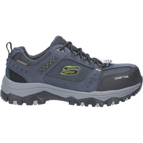 Skechers Greetah Safety Hiker Trainers with Composite Toe in Navy/Black