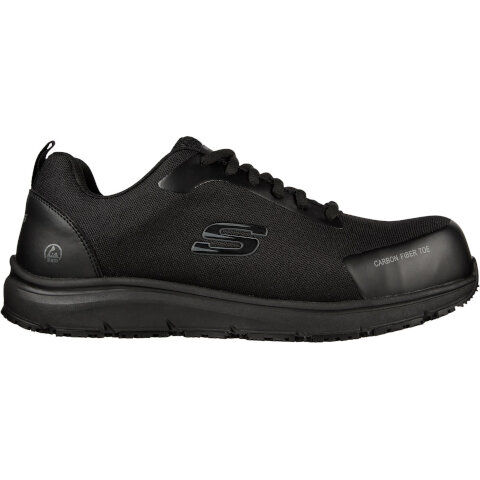 Skechers Ulmus SR Safety Toe Trainer in Black