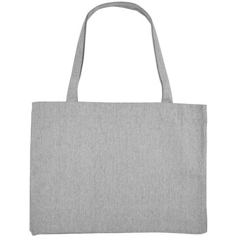 Stanley/Stella Woven Shopping Tote Bag in Heather Grey