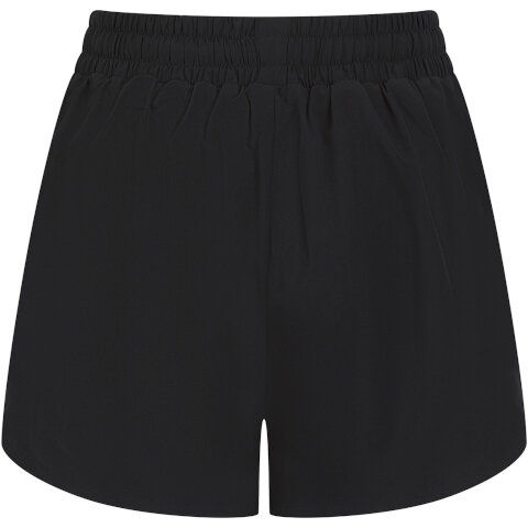 Tombo Women's Double-Layer Sports Shorts in Black/Black