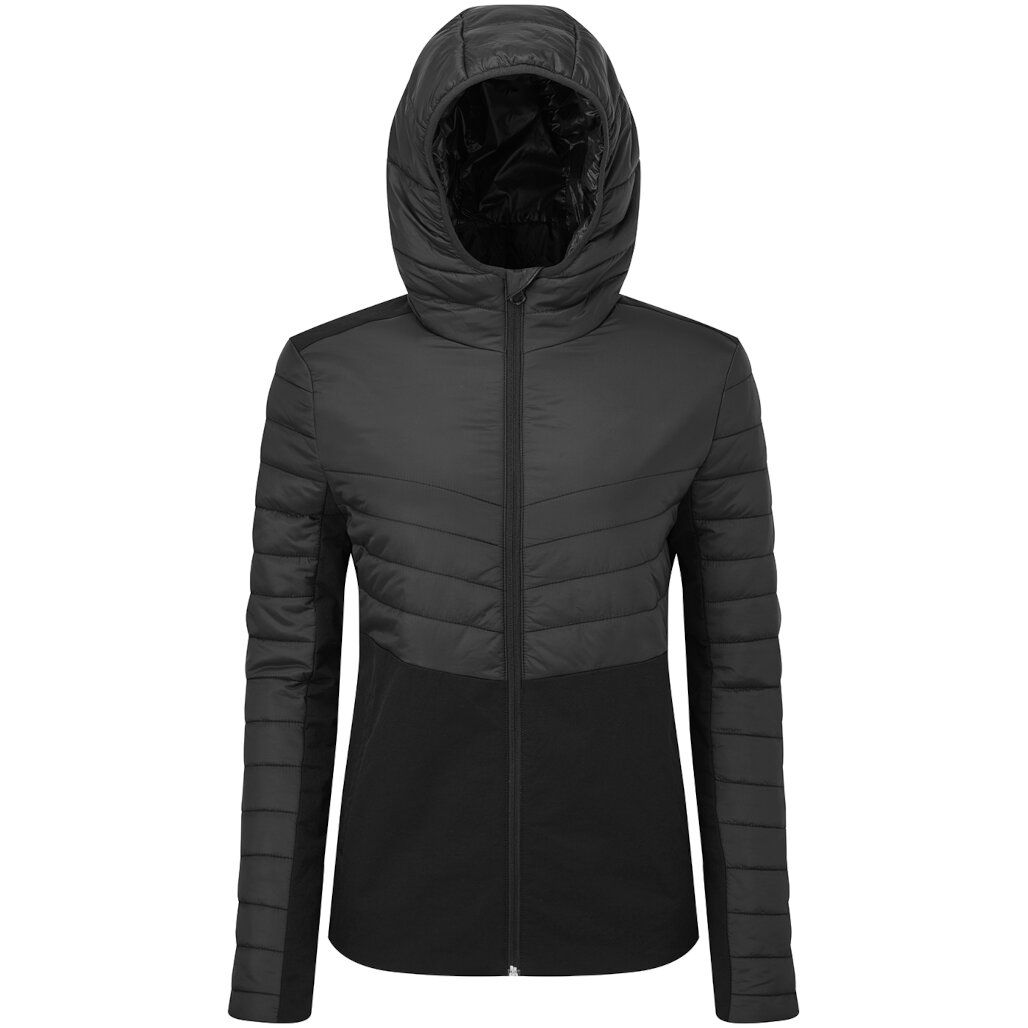 Tridri Women's Insulated Hybrid Jacket in Black