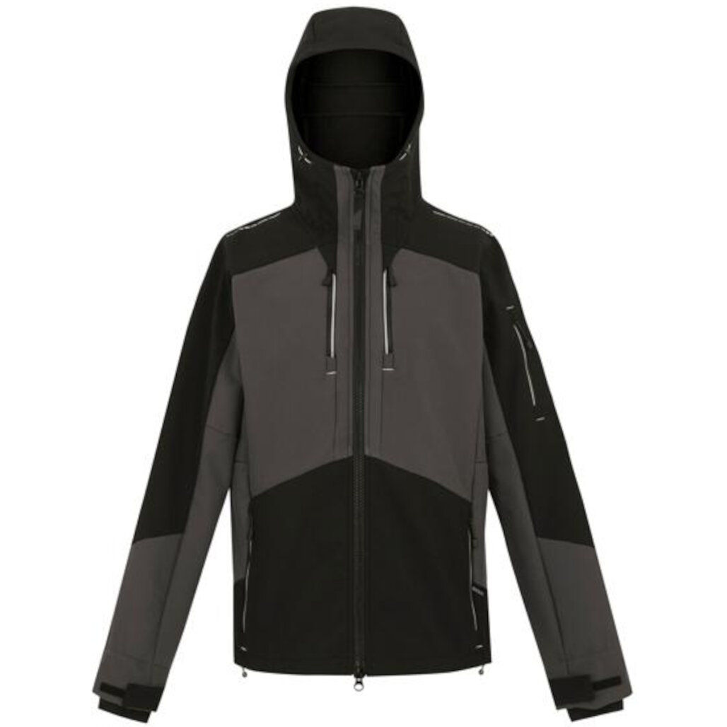 Regatta Men's 4Tex Stretch 3 Layer Softshell Jacket in Slate Grey/Black