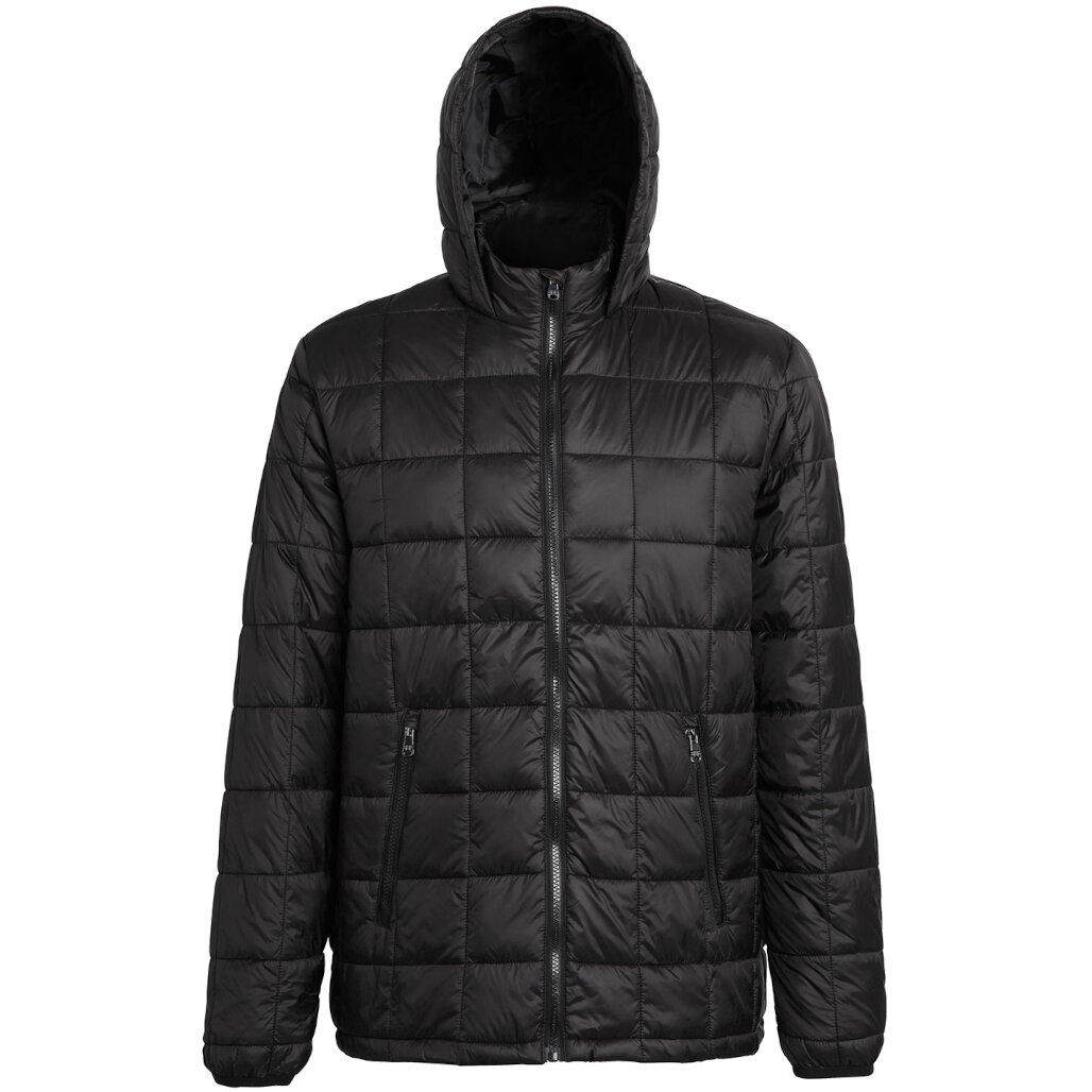 2786 Box Quilt Hooded Jacket
